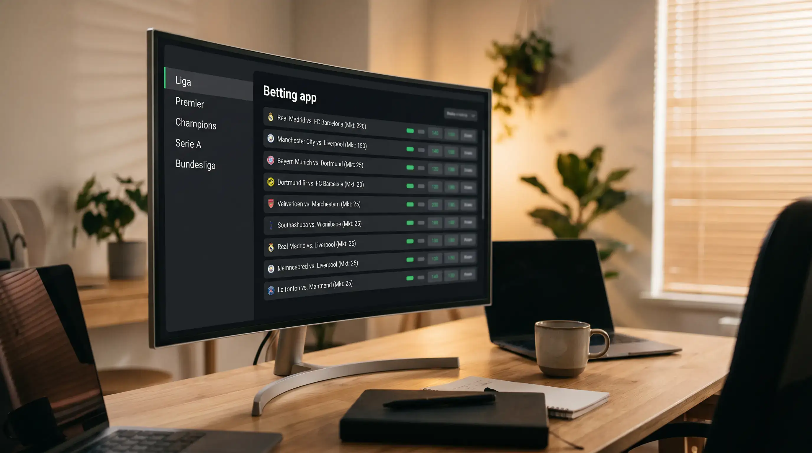 Diferencia de cobertura de mercados entre operadores básicos y profundos para fútbol