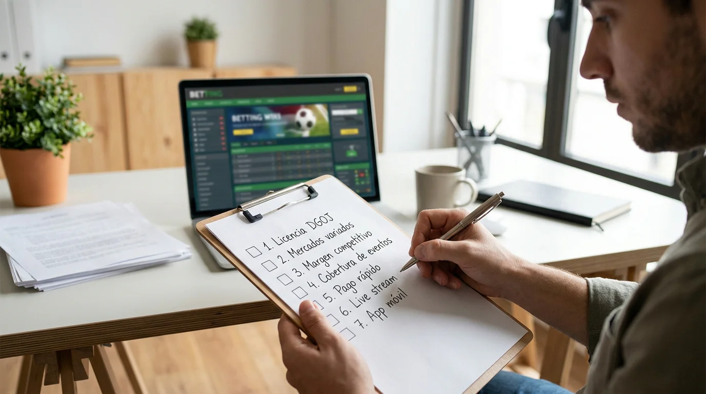 Siete criterios objetivos para evaluar una casa de apuestas de fútbol en España