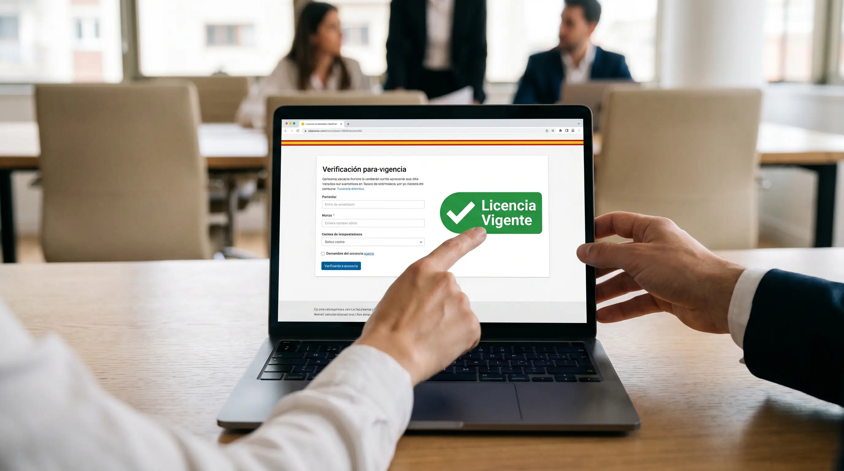 Página web de la DGOJ para verificar la licencia de un operador de apuestas deportivas en España