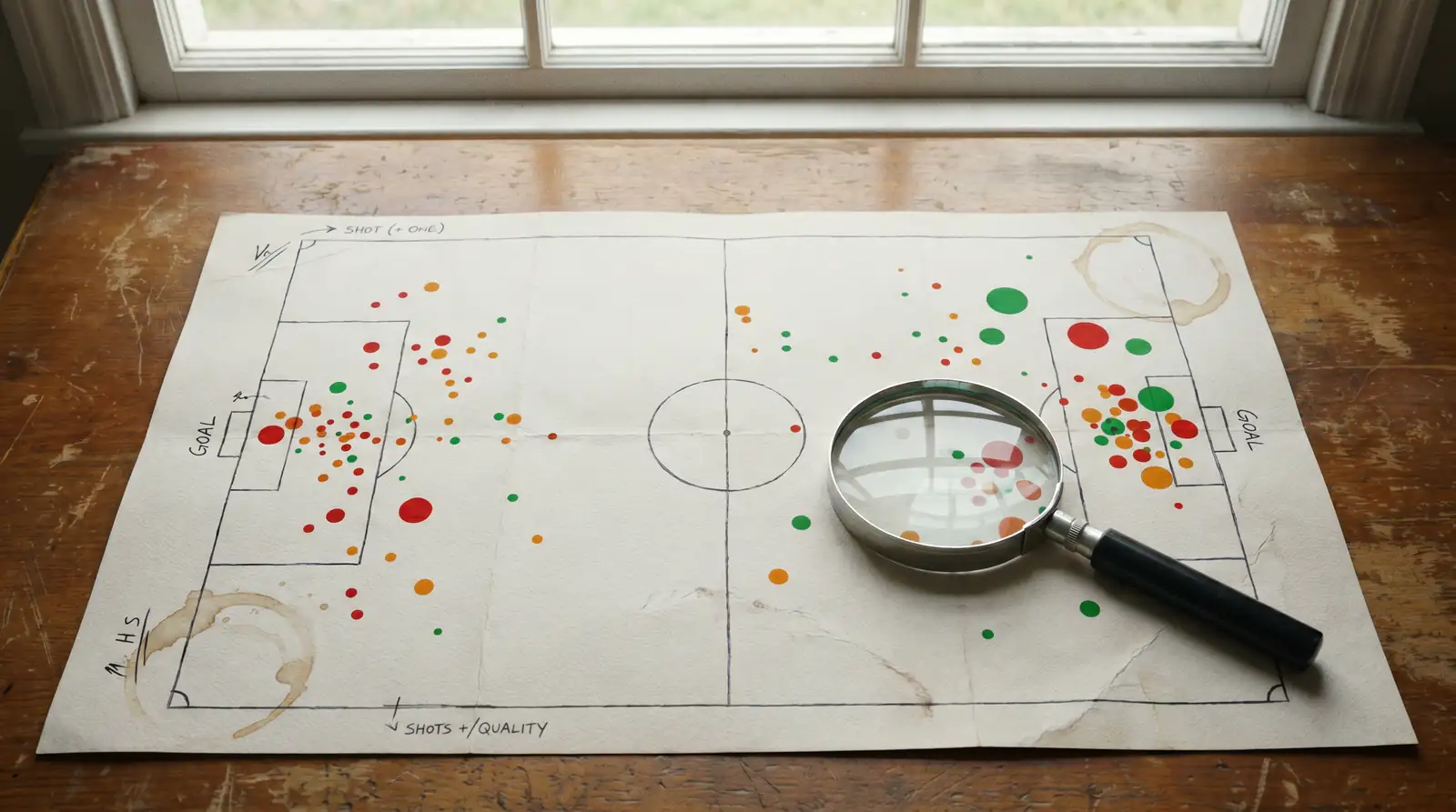 Datos xG frente a percepción visual en análisis de apuestas de fútbol