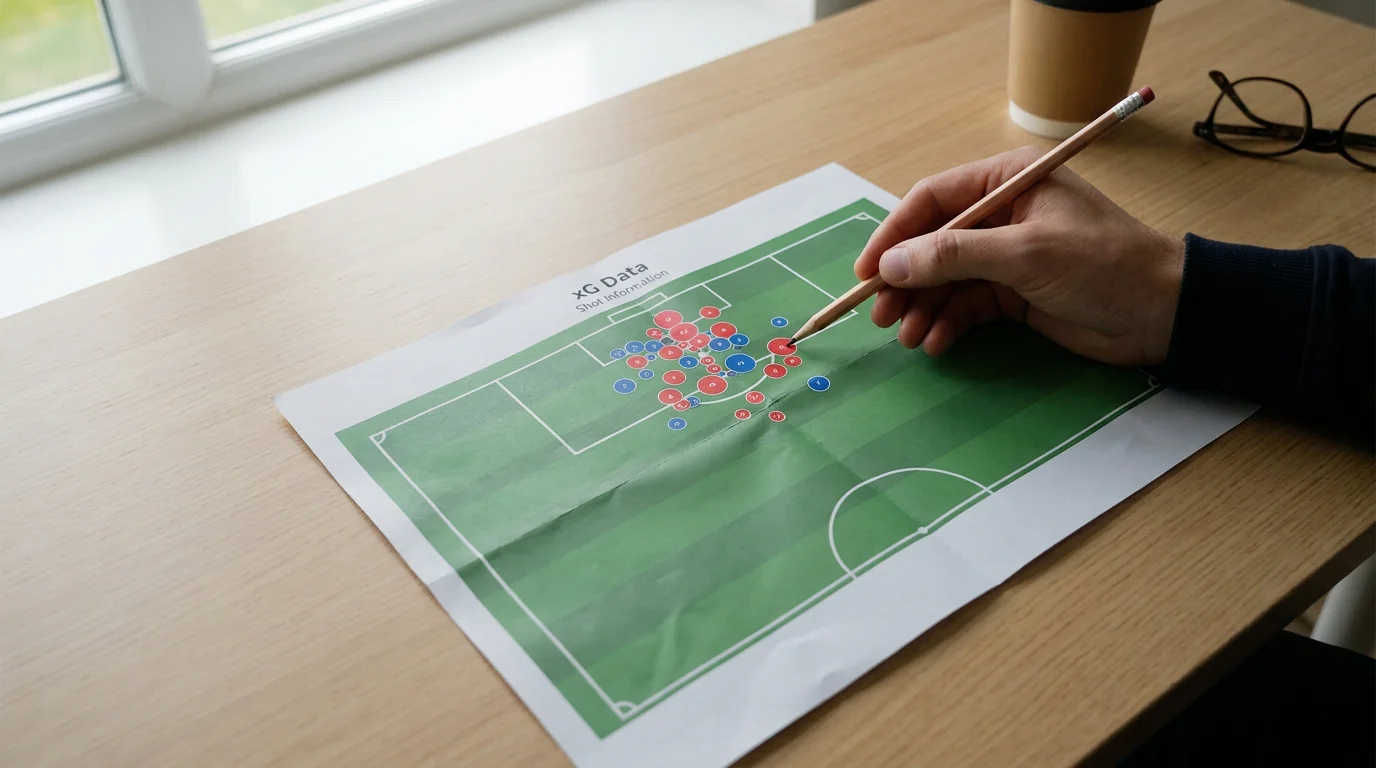 Mapa de tiros y xG individual de jugador para apuestas de goleador